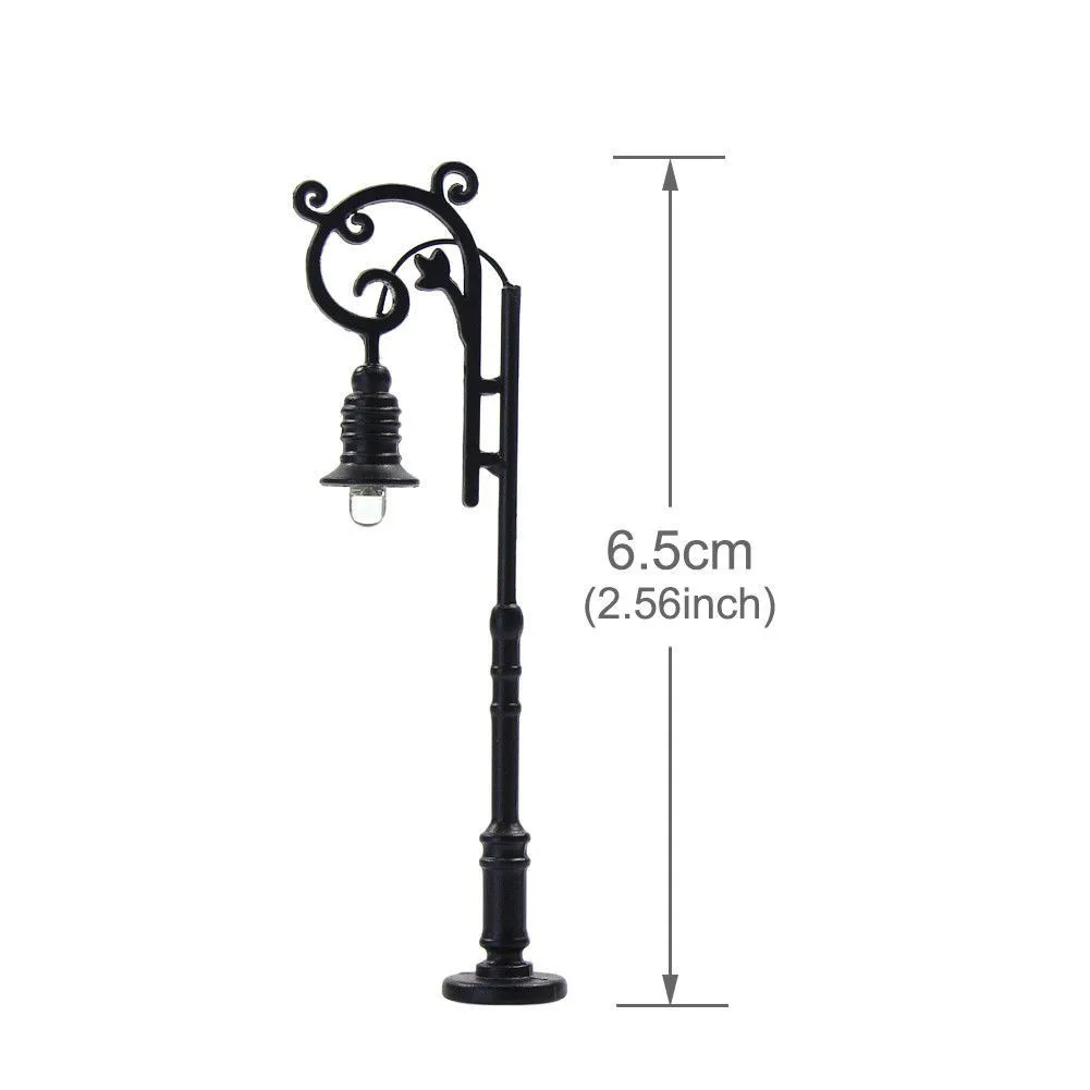 5PCS Warm White Garden Lamps, Park Lanterns Lamps For H0 Gauge Complete With Wires And LEDs And Can Be Lighted
5PCS Warm White Garden Lamps, Park Lanterns Lamps For H0 Gauge Complete With Wires And LEDs And Can Be Lighted