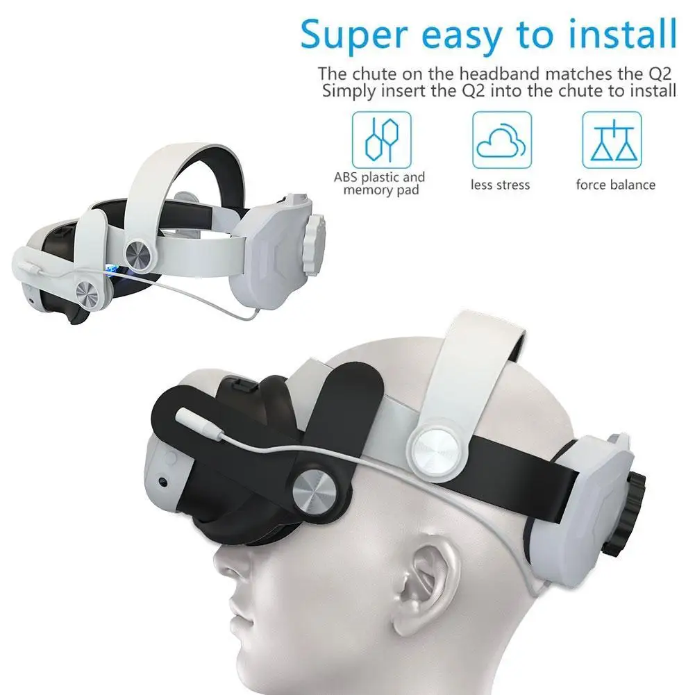 Head Strap With Battery Vr Headset 6000mah Battery Pack Adjustable Strap Compatible For Meta Quest 3 Vr Headset Accessories
Head Strap With Battery Vr Headset 6000mah Battery Pack Adjustable Strap Compatible For Meta Quest 3 Vr Headset Accessories