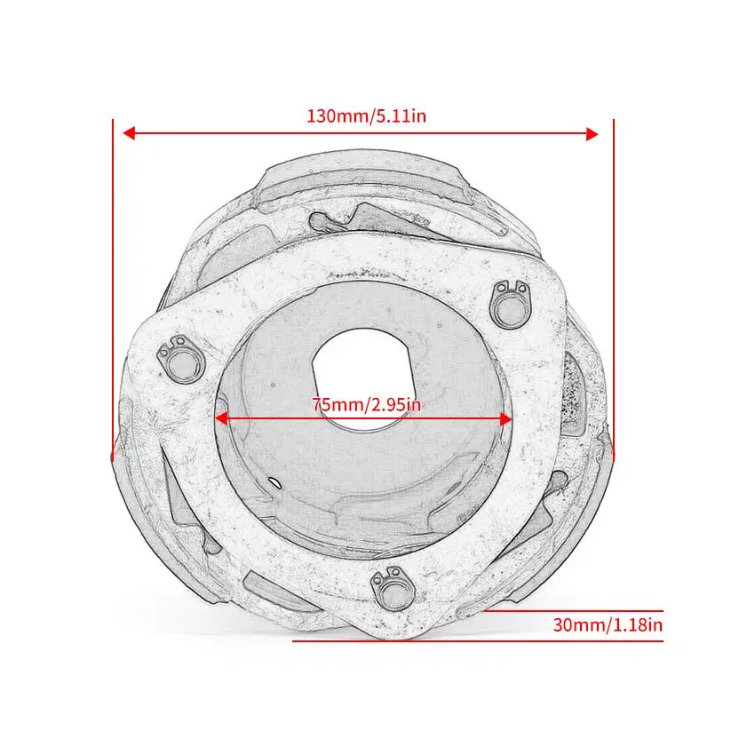 

Motorcycle Clutch Centrifugal For Honda moto NSS250EX NSS250X NSS250 NSS250S NSS300 22350-KAB-000 22350-KSV-K10 22350-KFG-000