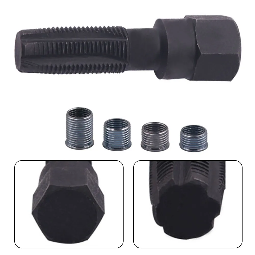 14mm Cylinder Head Rethread Kit Spark Plug Thread Repair Tool M14 x 1.25 Helicoil Reamer Tap with 4 Inserts
14mm Cylinder Head Rethread Kit Spark Plug Thread Repair Tool M14 x 1.25 Helicoil Reamer Tap with 4 Inserts