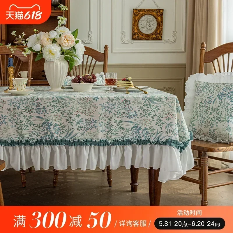 

The tablecloth is light and luxurious, with aof lace tablecloth, tea table cloth, cloth cover cloth, American high-end luxury