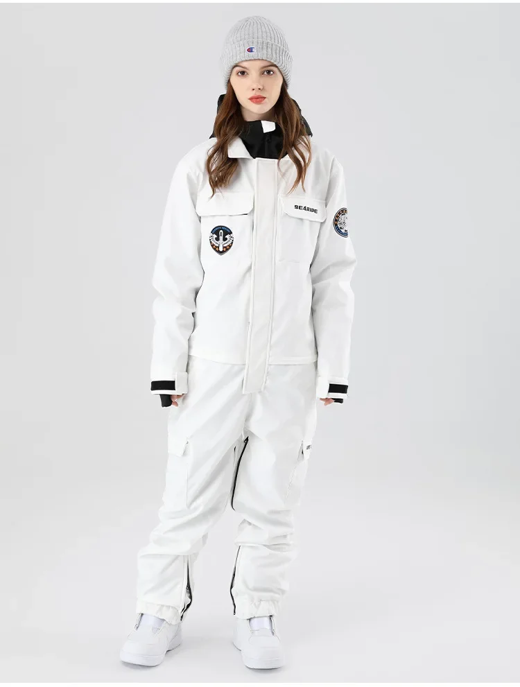 Unisex Hooded Skiing Snowboard Jumpsuit