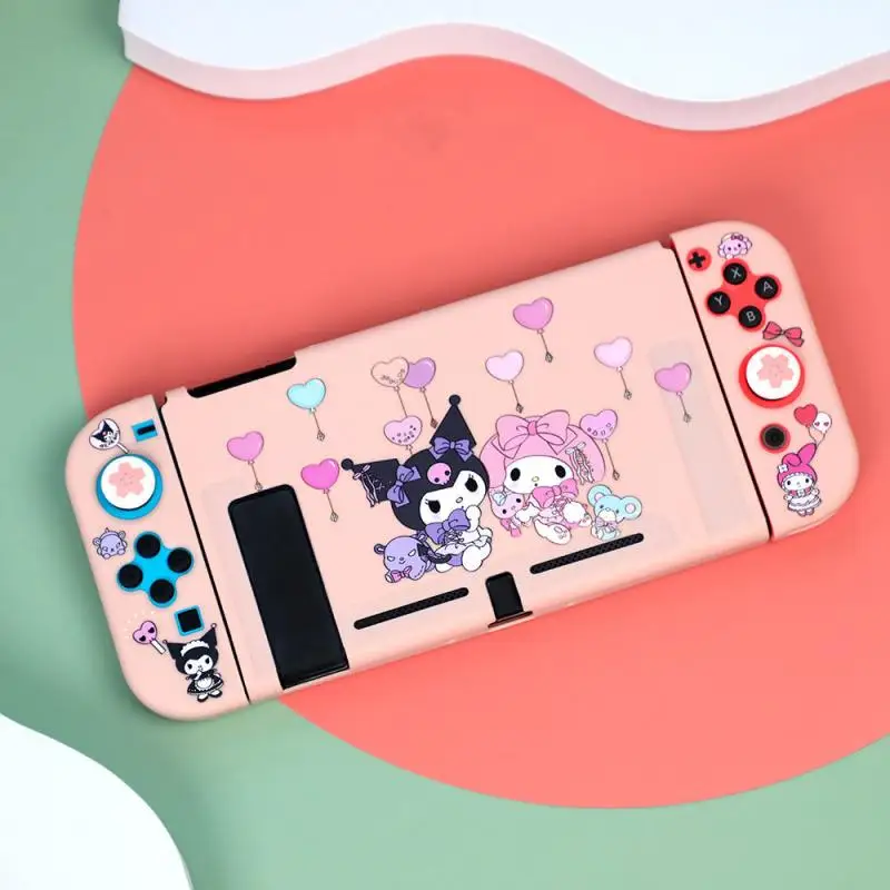 Защитный чехол для Switch NS/OLED Sanrio My Melody Kuromi, крышка ручки с клавишным колпачком, закаленная пленка, защита от падения, милый подарок
Защитный чехол для Switch NS/OLED Sanrio My Melody Kuromi, крышка ручки с клавишным колпачком, закаленная пленка, защита от падения, милый подарок
