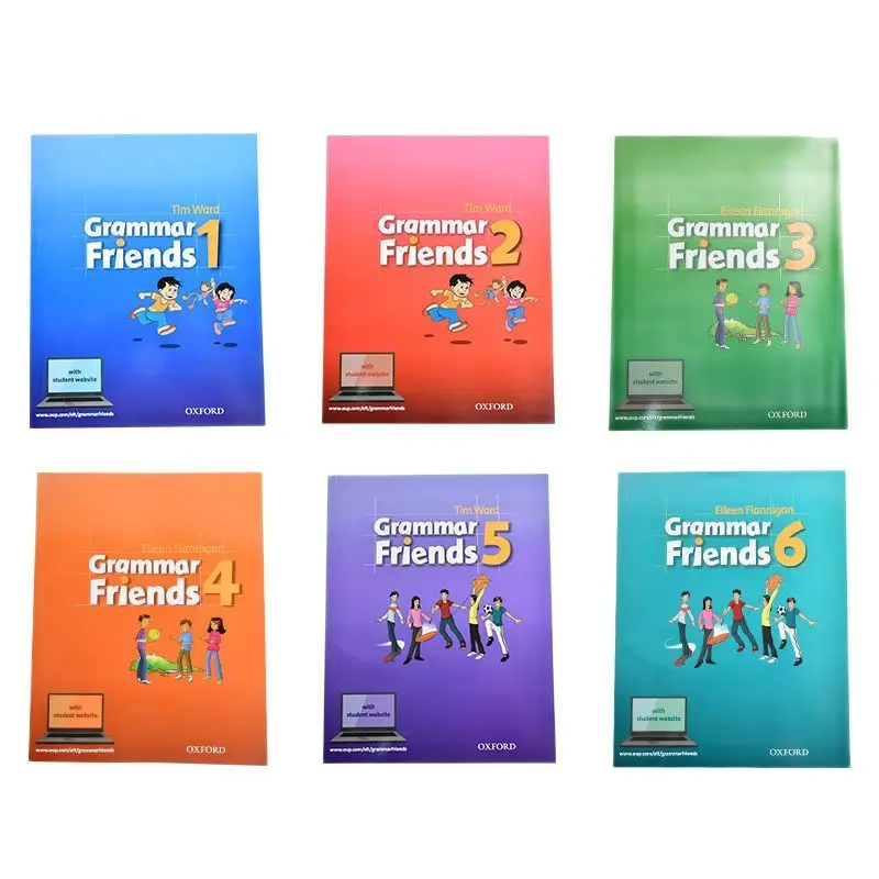 6pcs/ Full Set Oxford Grammar Friends English Original Level 1-6 Free Shipping Kids Grammar Practice
6pcs/ Full Set Oxford Grammar Friends English Original Level 1-6 Free Shipping Kids Grammar Practice