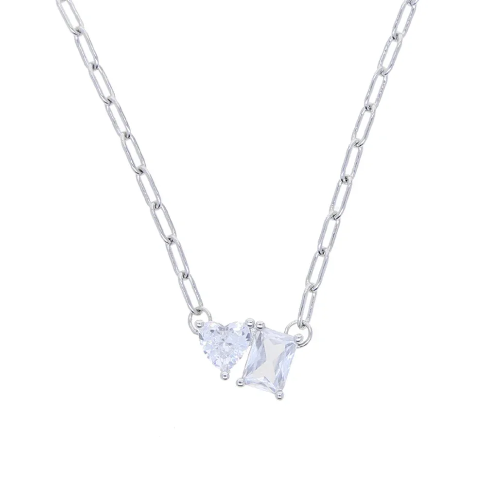 Fashion New Square Oval Heart Necklace Cubic Zirconia CZ Paved 925 Sterling Silver Minimal Delicate Single Stone Simple Jewelry 8 Mallzona S3526009c289644188441d6a7cb8fe910s Fashion New Square Oval Heart Necklace Cubic Zirconia CZ Paved 925 Sterling Silver Minimal Delicate Single Stone Simple Jewelry Mallzona