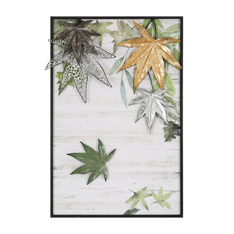 Настенная прямоугольная Подвеска для гостиной, спальни, с рамкой, украшение для стен, трехмерное железное художественное настенное украшение в виде кленового листа
Настенная прямоугольная Подвеска для гостиной, спальни, с рамкой, украшение для стен, трехмерное железное художественное настенное украшение в виде кленового листа