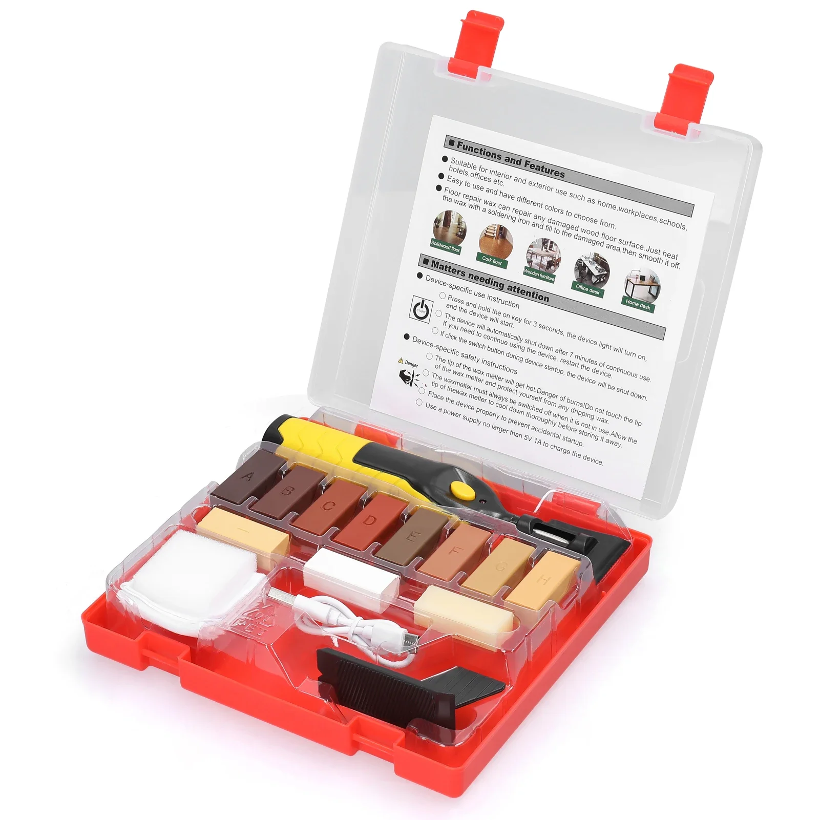l Furniture Repairing Tool Set Scratch Nail Hole Crack Filler Tool Set Household Handheld Melting Wax Tool Set
l Furniture Repairing Tool Set Scratch Nail Hole Crack Filler Tool Set Household Handheld Melting Wax Tool Set