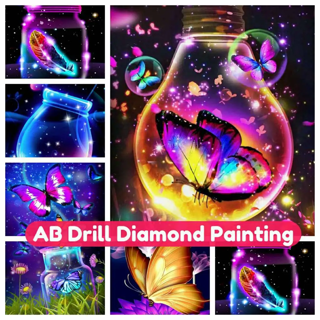 

art 5D DIY AB Diamond Painting kit Mosaic Fantasy Rhinestones cross stitch Full Drill Round Square Embroidery Cross Stitch 2024