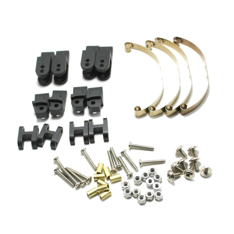 Стальной пружинный подвесной комплект для Wpl Henglong B14 B16 B24 B36 Урал Jjrc Q65 4X4 6X6 Rc грузовик на гусеничном ходу черный