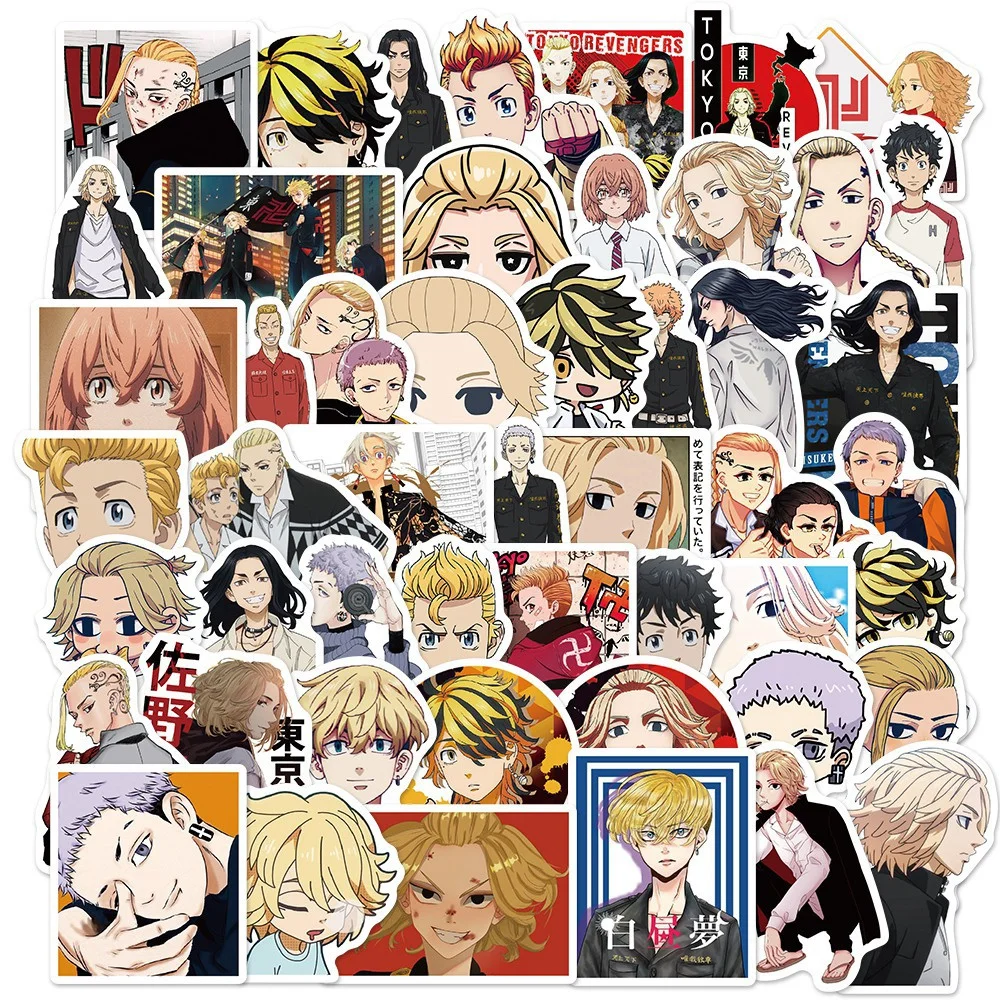 

10/30/50PCS No Repeat Anime Tokyo Avengers Graffiti Stickers Luggage Laptop Refrigerator Mobile Phone Stickers Wholesale