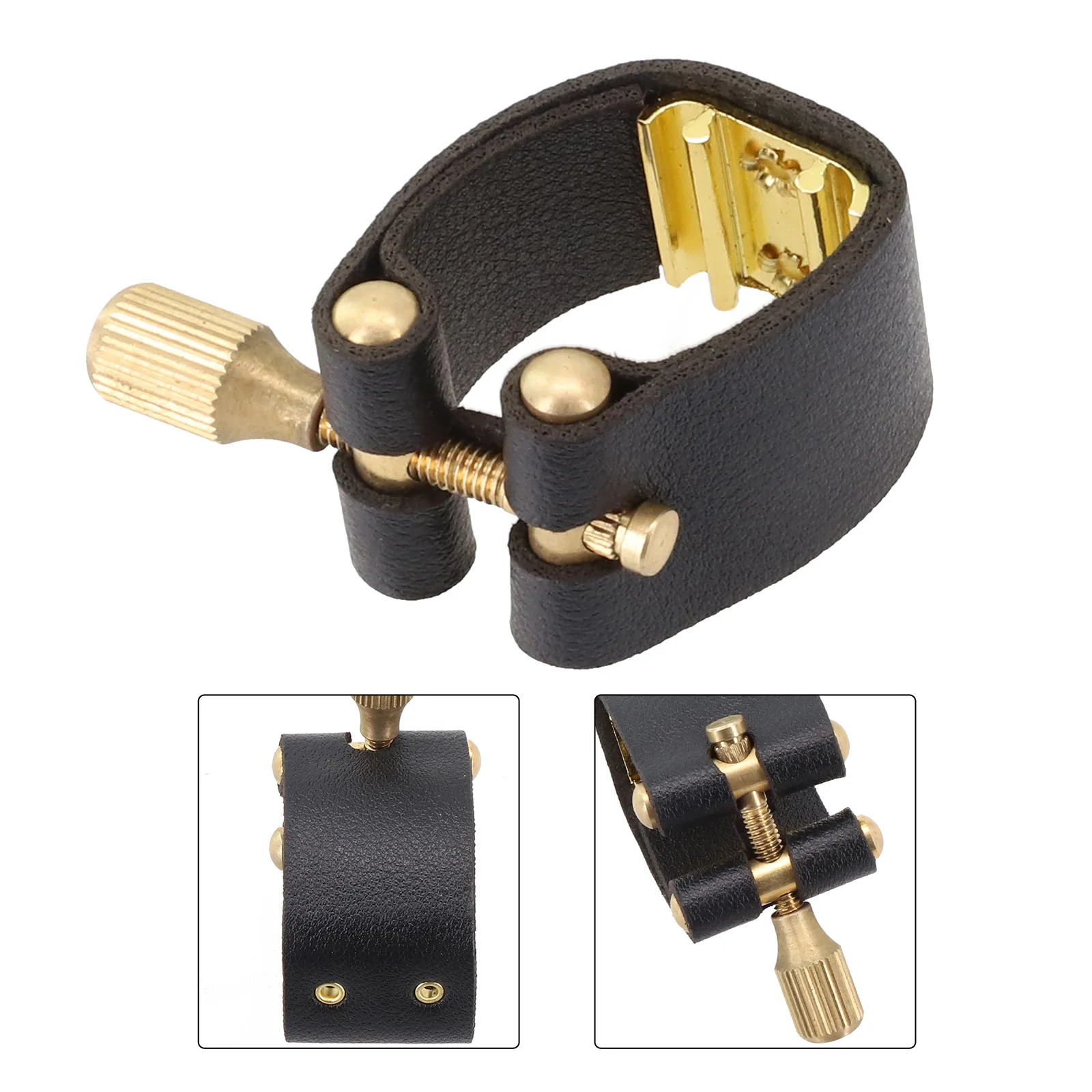 For Alto Sax Saxophone Ligature Accessories Black Compact Ligatures PU Leather+Metal Parts Practical Brand New
For Alto Sax Saxophone Ligature Accessories Black Compact Ligatures PU Leather+Metal Parts Practical Brand New