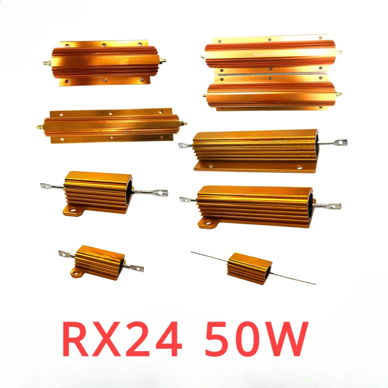 High Quality 4PCS RX24-50W50RJ RX24 50W50RJ 50R 50W 5% RX24-50W4RJ 50W4RJ 4R RX24-50W8RJ 50W8RJ 8R Aluminium Shell Resistance
High Quality 4PCS RX24-50W50RJ RX24 50W50RJ 50R 50W 5% RX24-50W4RJ 50W4RJ 4R RX24-50W8RJ 50W8RJ 8R Aluminium Shell Resistance