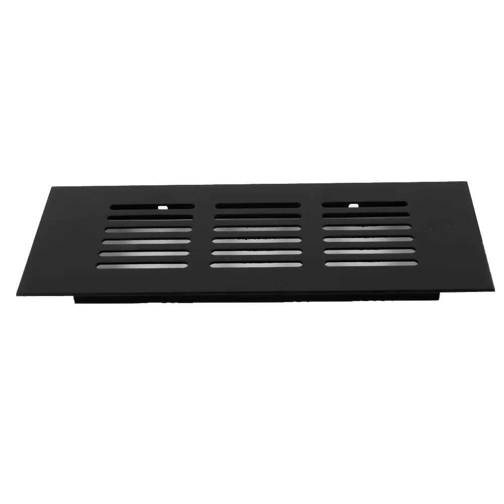 

Air Vent Grille Ventilation Grille For Wardrobes Ventilation-Cover Wardrobe 60mm Aluminum Alloy Black Cabinet Easy To Install