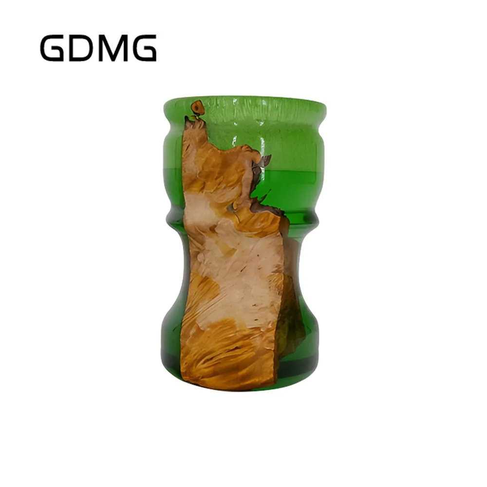 

GDMG-Customized Green Fores Shaving Handle Resin Handle for shaving brush Handmade Cleaning Beard Brush handle,can be customized