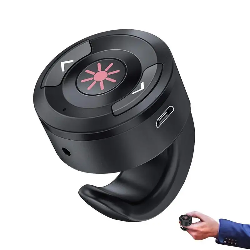 2.4GHz RF Wireless Presenter Rechargeable Finger Ring USB Red Light Pointer Presentation Remote Control For Powerpoint PPT Slide
2.4GHz RF Wireless Presenter Rechargeable Finger Ring USB Red Light Pointer Presentation Remote Control For Powerpoint PPT Slide
