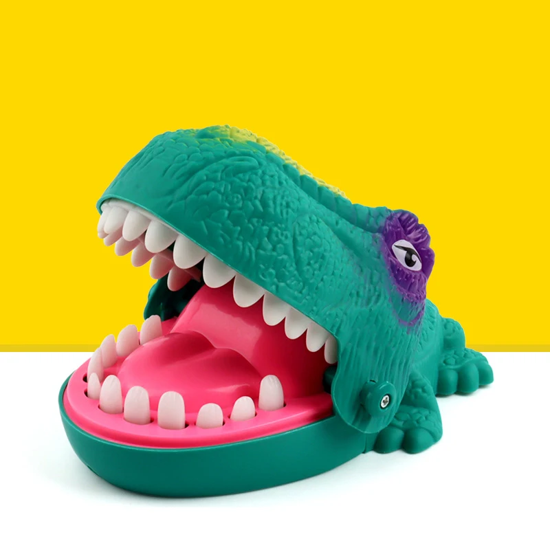 

Hand-biting Dinosaur Scary Toy Funny Trick Decompression Interactive Game Dinosaur Pulling Teeth Bar Children Novelty Toys Gifts