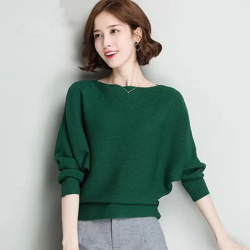 Ladies Knitted Pullover Jumper Casual Top Spring Loose Knitted Pullovers Sweater Tops Women Fashion O-Neck Long Sleeve
Ladies Knitted Pullover Jumper Casual Top Spring Loose Knitted Pullovers Sweater Tops Women Fashion O-Neck Long Sleeve