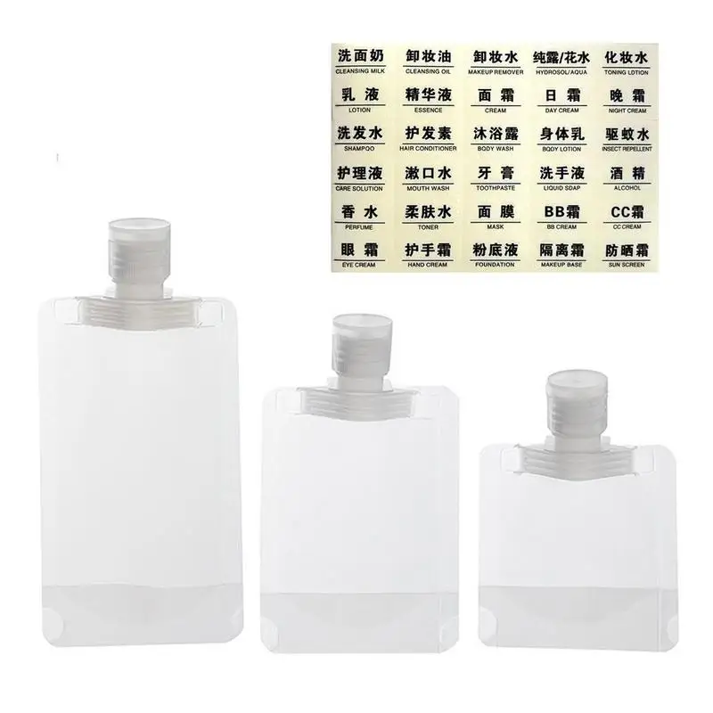 30/50/100ml Travel Containers For Liquids Portable Dispenser Bag Leak Proof Cosmetic Storage Squeeze Pouches For Toiletries
30/50/100ml Travel Containers For Liquids Portable Dispenser Bag Leak Proof Cosmetic Storage Squeeze Pouches For Toiletries