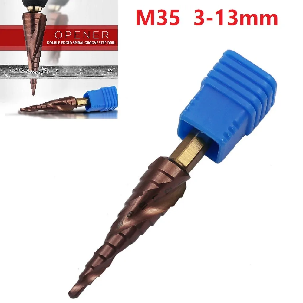Step Drill Bit Professional HSS Co M35 Cobalt Step Drill Bit 3 13mm 1/4 Inch Hex Shank Perfect for Metal and Wood
Step Drill Bit Professional HSS Co M35 Cobalt Step Drill Bit 3 13mm 1/4 Inch Hex Shank Perfect for Metal and Wood