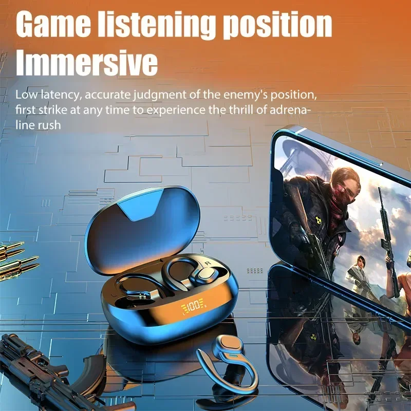 TWS Wireless Bluetooth Headphones Stereo Bluetooth Earphones Original Headset with Mic Earbuds LED Display Ear Hook Wireless
TWS Wireless Bluetooth Headphones Stereo Bluetooth Earphones Original Headset with Mic Earbuds LED Display Ear Hook Wireless
