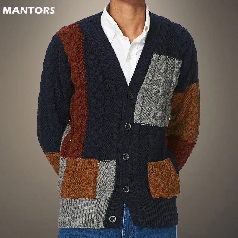 Harajuku Cardigan Men's Knitted Sweater 2023 Autumn Winter New Patchwork Warm V-Neck Streetwear Casual Jacket Sweater Coat 
Harajuku Cardigan Men's Knitted Sweater 2023 Autumn Winter New Patchwork Warm V-Neck Streetwear Casual Jacket Sweater Coat