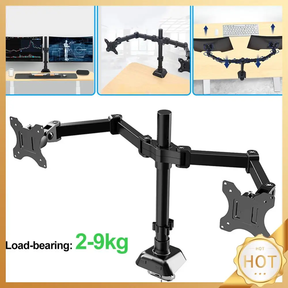 Single/Dual Monitor Desk Mount Adjustable Height and Angle Monitor Arm Desk Mount Stand for 17 To 32 Inch Screens
Single/Dual Monitor Desk Mount Adjustable Height and Angle Monitor Arm Desk Mount Stand for 17 To 32 Inch Screens