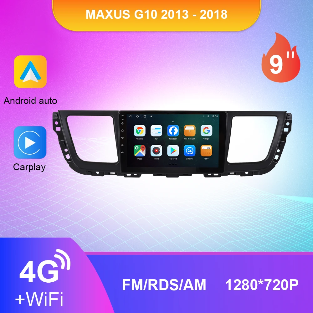 Car Radio Multimedia Video Player For MAXUS G10 2013 - 2018 9" Carplay DSP GPS 4G WIFI Navigation Touch Screen Auto Stereo
Car Radio Multimedia Video Player For MAXUS G10 2013 - 2018 9" Carplay DSP GPS 4G WIFI Navigation Touch Screen Auto Stereo