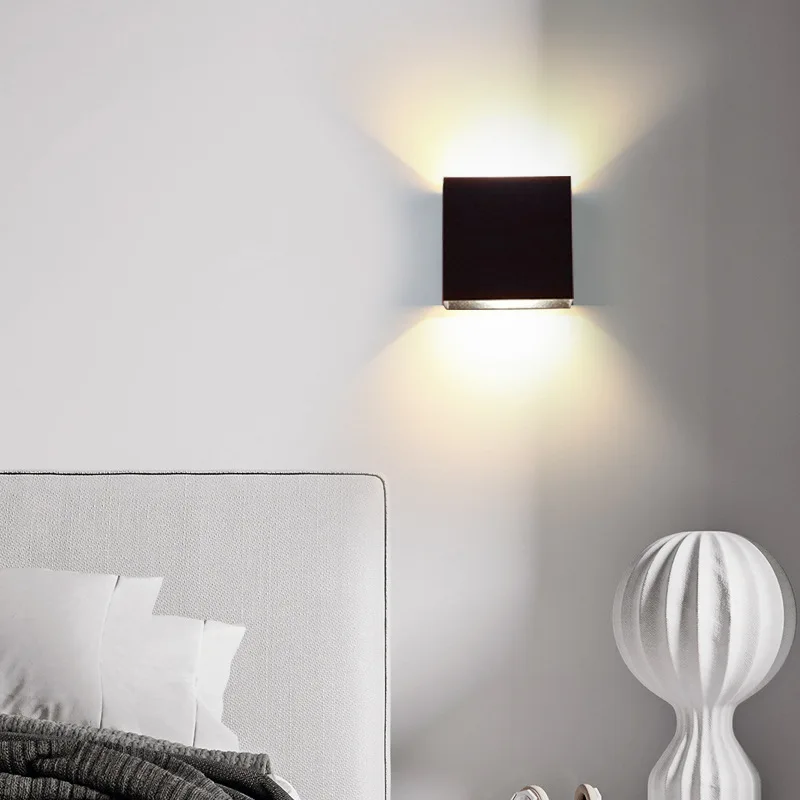 

Современный минималистичный настенный светильник ZK30, лампа для гостиной, спальни, прикроватного столика, коридора, лестницы, крыльца, комнатное украшение, освещение, настенная лампа