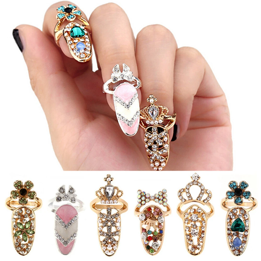 Trendy Crown Finger Nail Rings For Women Girl Lady Adjustable Opening Ring Fingernail Protective Fashion Female Jewelry Present
Trendy Crown Finger Nail Rings For Women Girl Lady Adjustable Opening Ring Fingernail Protective Fashion Female Jewelry Present