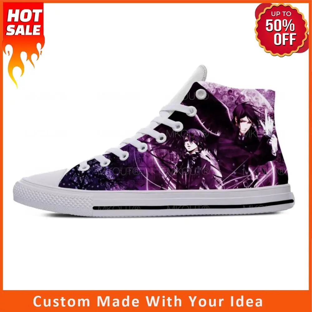 Manga Anime Cartoon Black Butler Sebastian Ciel Casual Cloth Shoes High Top Lightweight Breathable 3D Print Men Women Sneakers
Manga Anime Cartoon Black Butler Sebastian Ciel Casual Cloth Shoes High Top Lightweight Breathable 3D Print Men Women Sneakers