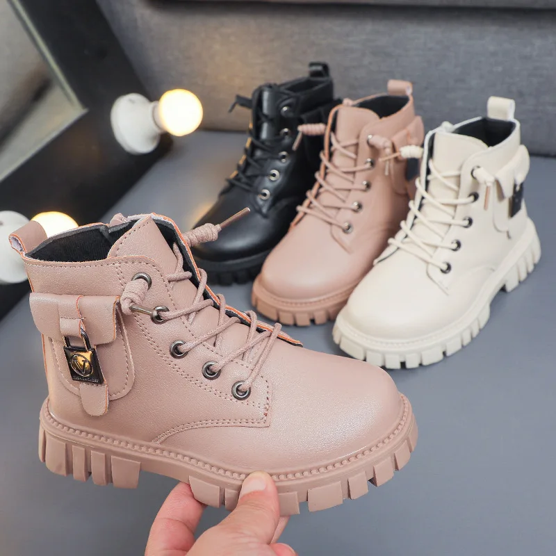 

Winter Boots Girl Fashion Short Boot Winter New Shoes for Boy Korean Allmatch Ankle Boot Simple Child Women Boot Zapatos Niña