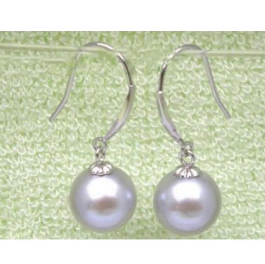 14 solid white gold Excellent 8.2-8.8mm round gray south sea pearls dangle earring
14 solid white gold Excellent 8.2-8.8mm round gray south sea pearls dangle earring