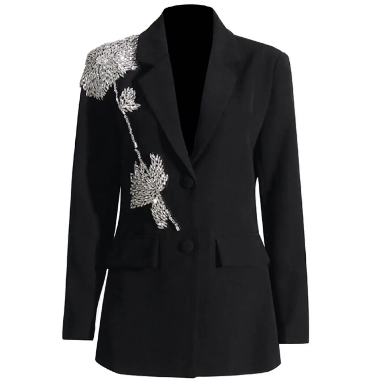 Autumn 2023 Elegant Blazers For Women Notched Collar Long Sleeve Patchwork Diamonds Chic Style Blazer Female Fashion New
Autumn 2023 Elegant Blazers For Women Notched Collar Long Sleeve Patchwork Diamonds Chic Style Blazer Female Fashion New