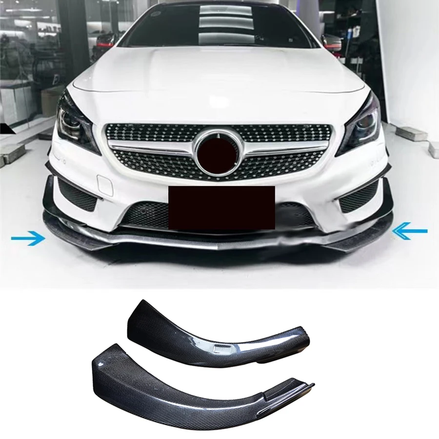 Автомобильный передний бампер из углеродного волокна, разветвитель, спойлер для Mercedes Benz CLA Class W117 CLA200 CLA260 13-15, отличная установка 
Автомобильный передний бампер из углеродного волокна, разветвитель, спойлер для Mercedes Benz CLA Class W117 CLA200 CLA260 13-15, отличная установка