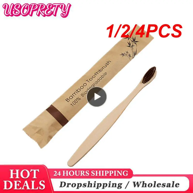 1/2/4PCS Eco friendly Bamboo Toothbrush Soft Bristles Biodegradable Plastic-Free Adults Toothbrush Bamboo Handle Brush
1/2/4PCS Eco friendly Bamboo Toothbrush Soft Bristles Biodegradable Plastic-Free Adults Toothbrush Bamboo Handle Brush