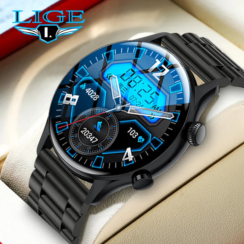 LIGE AMOLED Smart Watch Men Women NFC Al Voice Assistant Heart Rate Blood Pressure IP68 Waterproof Bluetooth Call Smart Watches
LIGE AMOLED Smart Watch Men Women NFC Al Voice Assistant Heart Rate Blood Pressure IP68 Waterproof Bluetooth Call Smart Watches