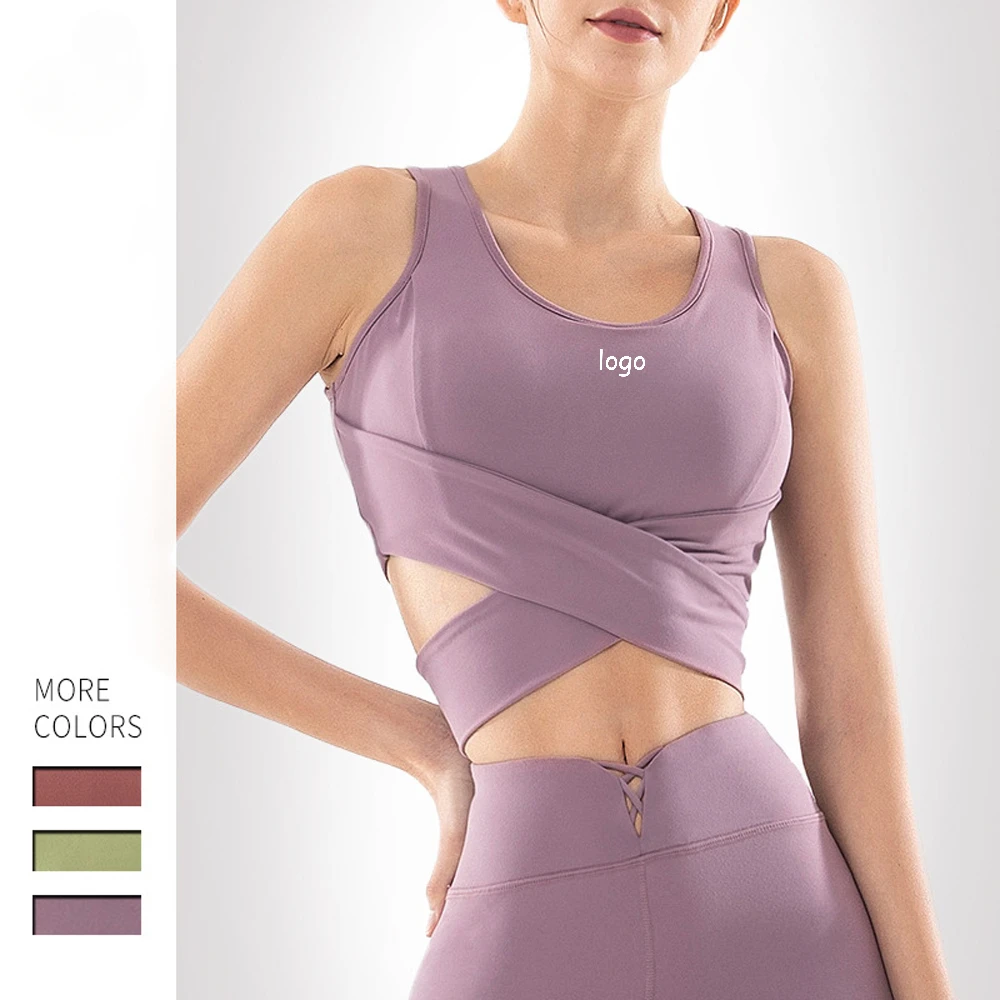 Yoga Bra Tank Top Bow Yoga Dress Women Cross Over Design Sense Solid Sports Bra Quick Dry Open Back Yoga Training Workout Top
Yoga Bra Tank Top Bow Yoga Dress Women Cross Over Design Sense Solid Sports Bra Quick Dry Open Back Yoga Training Workout Top