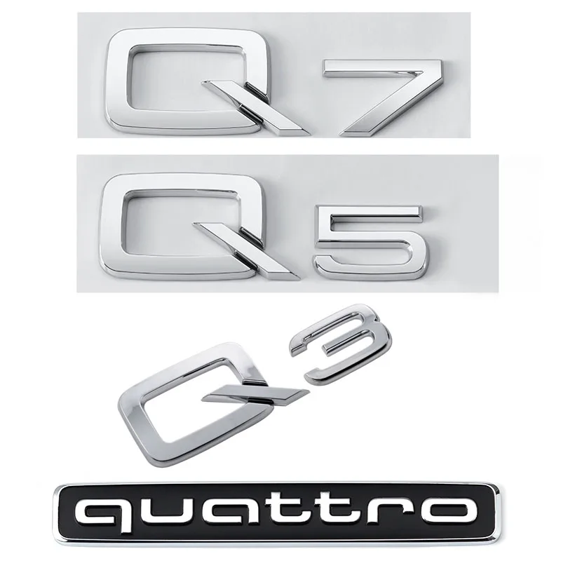 for Audi Q7 Q5 Q3 Accessories 2024 2023 - 2016 Rear Trunk Logo Emblem Badge Sticker Car Displacement Bright Black
for Audi Q7 Q5 Q3 Accessories 2024 2023 - 2016 Rear Trunk Logo Emblem Badge Sticker Car Displacement Bright Black