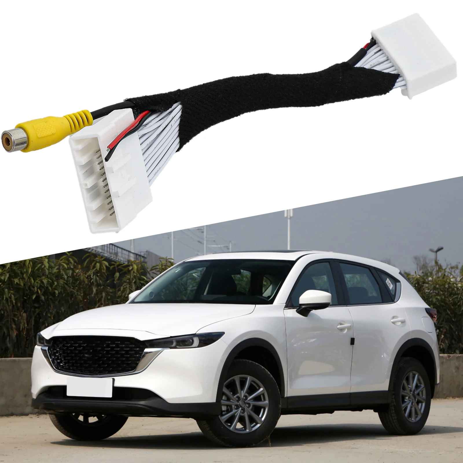 1Pc Car 12V Rear View Back Up Camera Video Input Cable Harness Cable Plug Adapter Connector Fits For Mazda CX-5 Adapter
1Pc Car 12V Rear View Back Up Camera Video Input Cable Harness Cable Plug Adapter Connector Fits For Mazda CX-5 Adapter