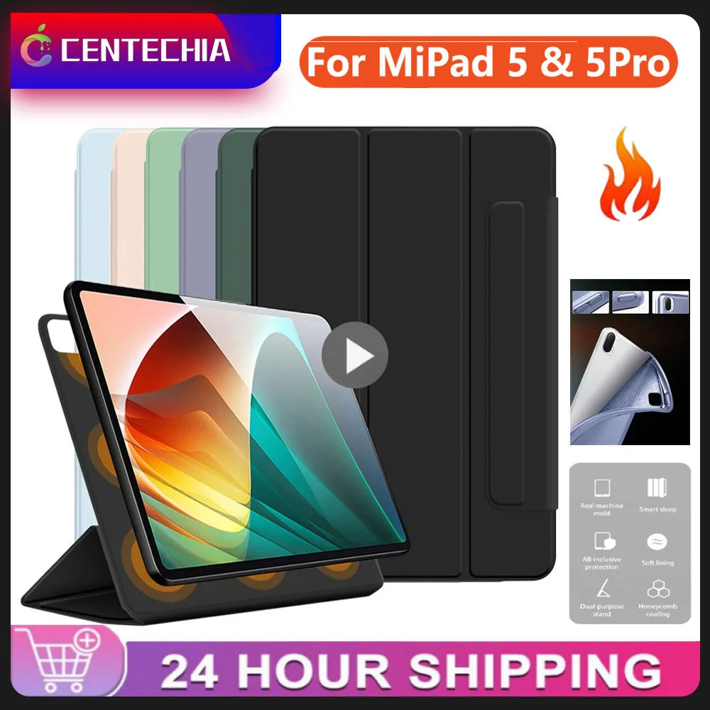 Ultra Thin Magnetic Smart Cover For Xiaomi Pad 5 Case For Mi Pad 5Pro Case Auto Wake Up/Sleep Silicone Cover Support Charging
Ultra Thin Magnetic Smart Cover For Xiaomi Pad 5 Case For Mi Pad 5Pro Case Auto Wake Up/Sleep Silicone Cover Support Charging