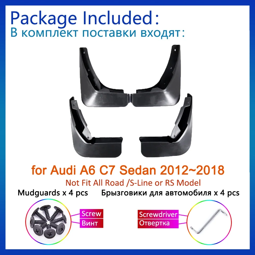 For Audi A6 C7 Sedan 2012 2013 2014 - 2016 2017 2018 Mud Flaps Mudguards Splash Guards Fender Front Wheels Car Accessories
For Audi A6 C7 Sedan 2012 2013 2014 - 2016 2017 2018 Mud Flaps Mudguards Splash Guards Fender Front Wheels Car Accessories