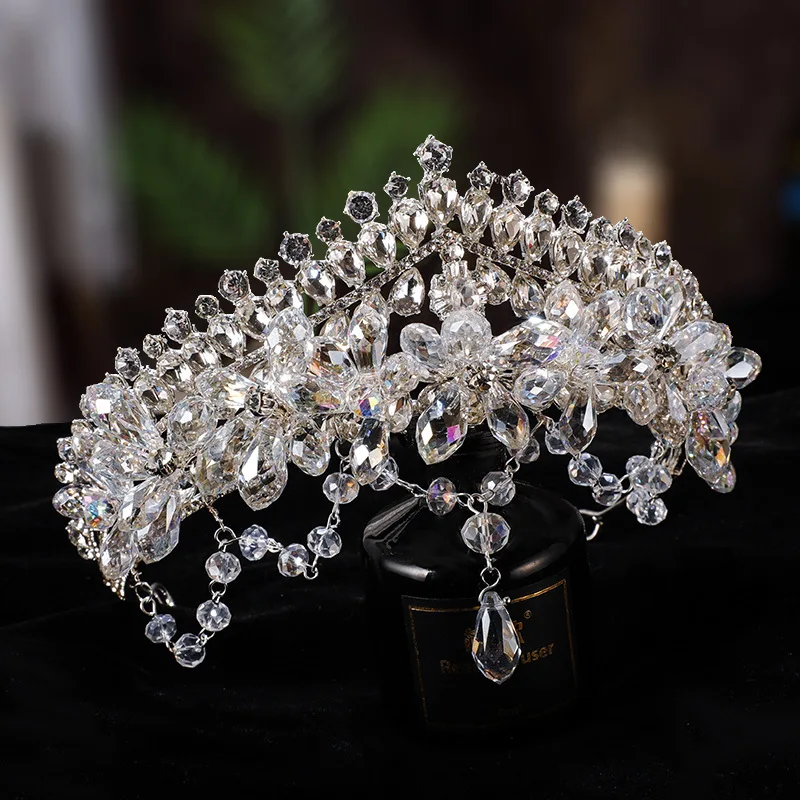 Bridal Tiara Crystal Wedding Crown Hair Accessories Luxury Diadem Headdress Headband Noble And Elegant Pageant Headwear Jewelry
Bridal Tiara Crystal Wedding Crown Hair Accessories Luxury Diadem Headdress Headband Noble And Elegant Pageant Headwear Jewelry