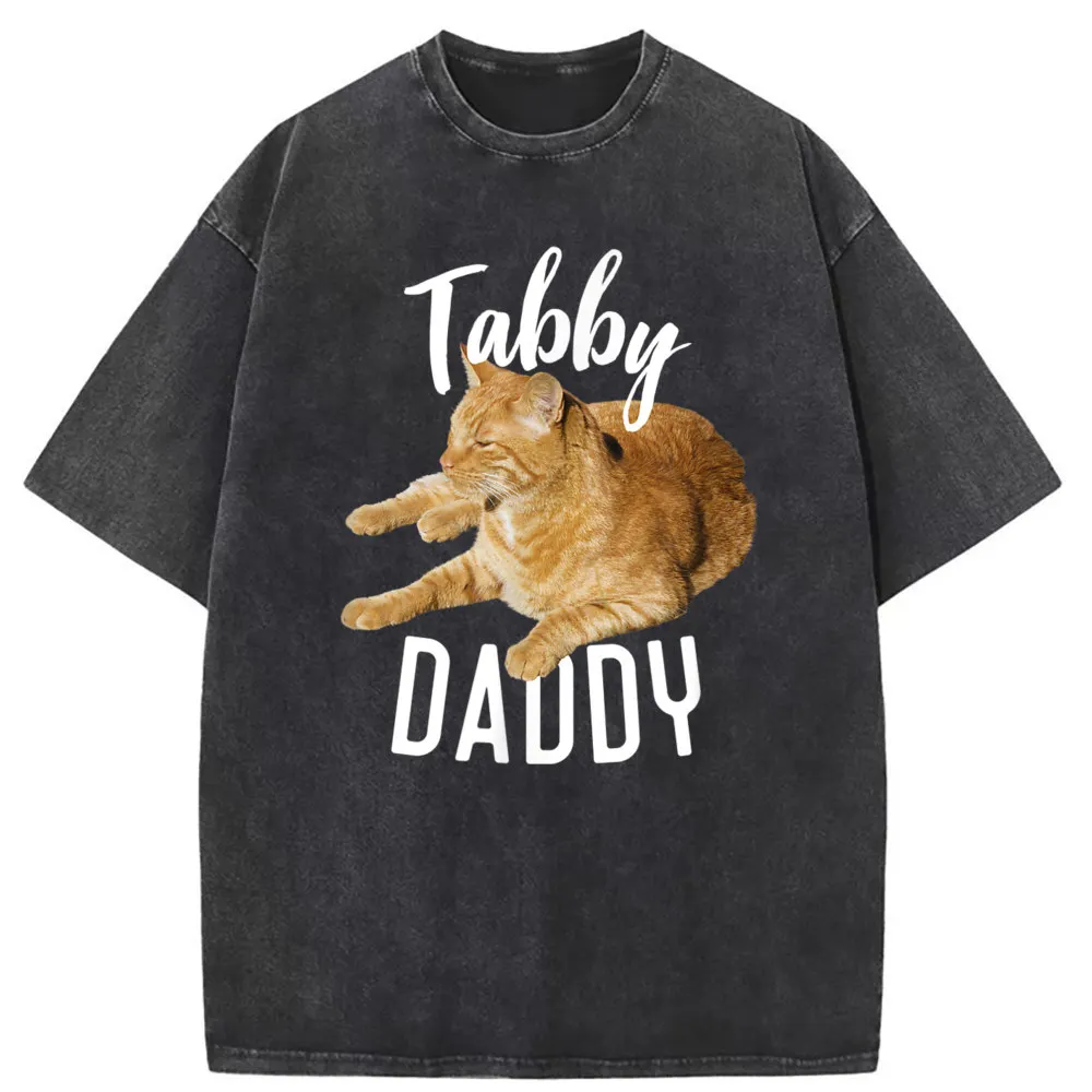 Tabby Cat Daddy Man Funny Animal Printed T-shirts Summer Fall Clothing Long Sleeve Tee Shirt Men Washed Sweatshirts Vintage
Tabby Cat Daddy Man Funny Animal Printed T-shirts Summer Fall Clothing Long Sleeve Tee Shirt Men Washed Sweatshirts Vintage