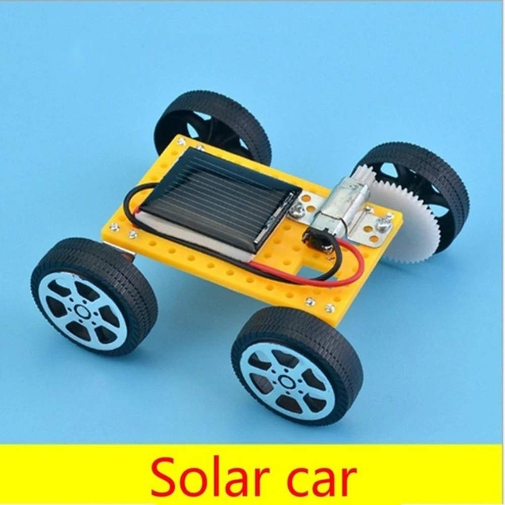 

Plastic Educational Toys Science Experiment Energy Solar Powered Toy Solar Car Toys DIY Assembled Car Robot Kit Set