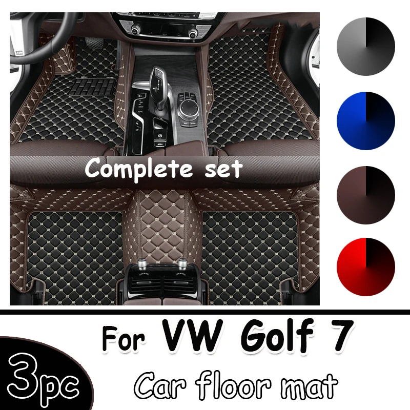 

Автомобильные коврики для Volkswagen VW Golf 7 7,5 GTE GTD GTI 2012 ~ 2020, кожаные коврики, аксессуары для интерьера автомобиля