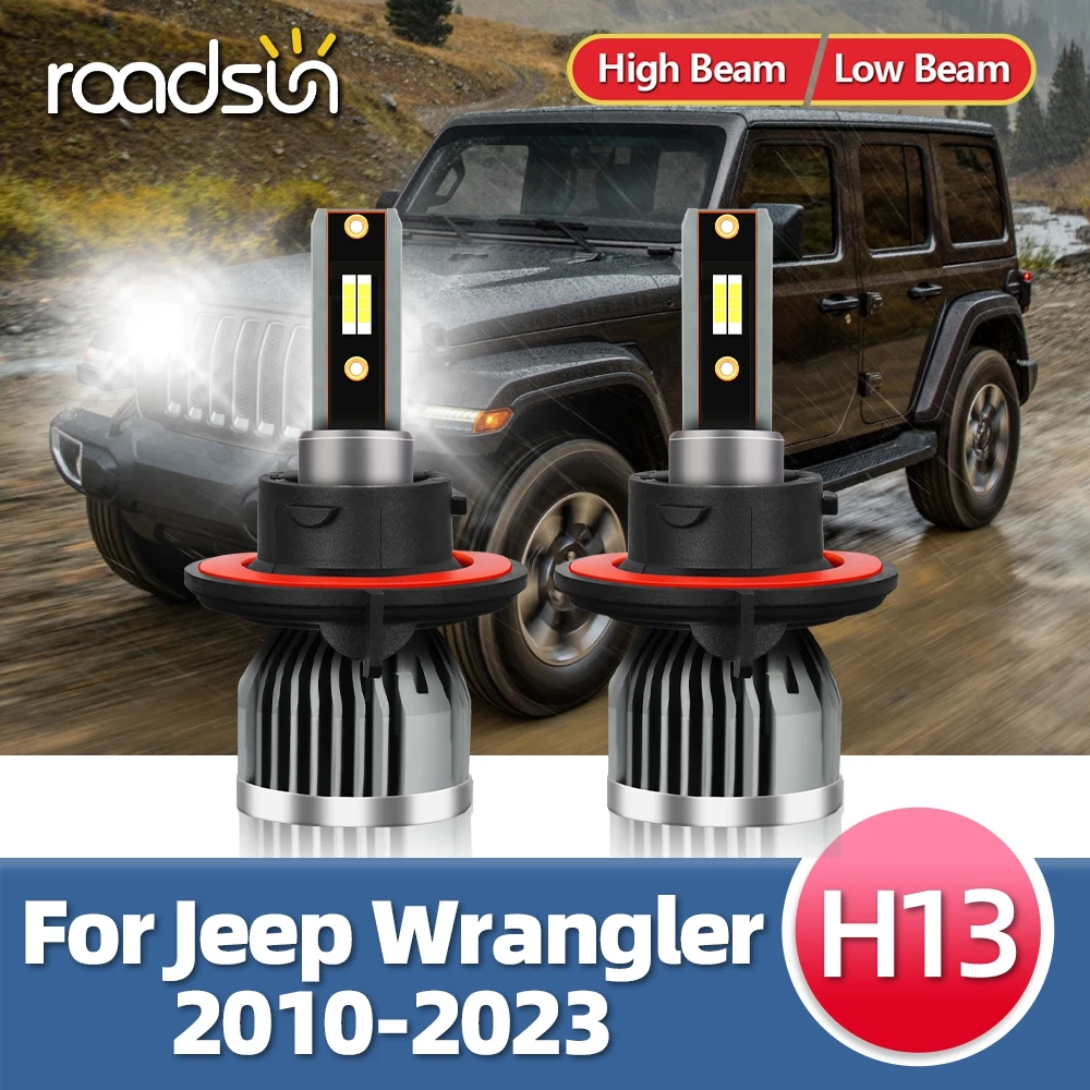 2PCS LED Headlight Bulbs 16000LM Light Auto Accessories For Jeep Wrangler 2010 2011 2012 2013 2014 2015 2016 2017 2018 2019-2023
2PCS LED Headlight Bulbs 16000LM Light Auto Accessories For Jeep Wrangler 2010 2011 2012 2013 2014 2015 2016 2017 2018 2019-2023