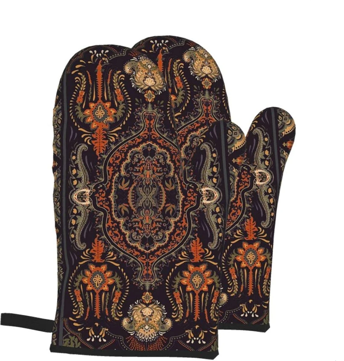 Arabian Style Boho Oven Heat Resistant Gloves Waterproof Kitchen Grilling Set for Cooking Baking Grilling BBQ 2 Piece Sets
Arabian Style Boho Oven Heat Resistant Gloves Waterproof Kitchen Grilling Set for Cooking Baking Grilling BBQ 2 Piece Sets