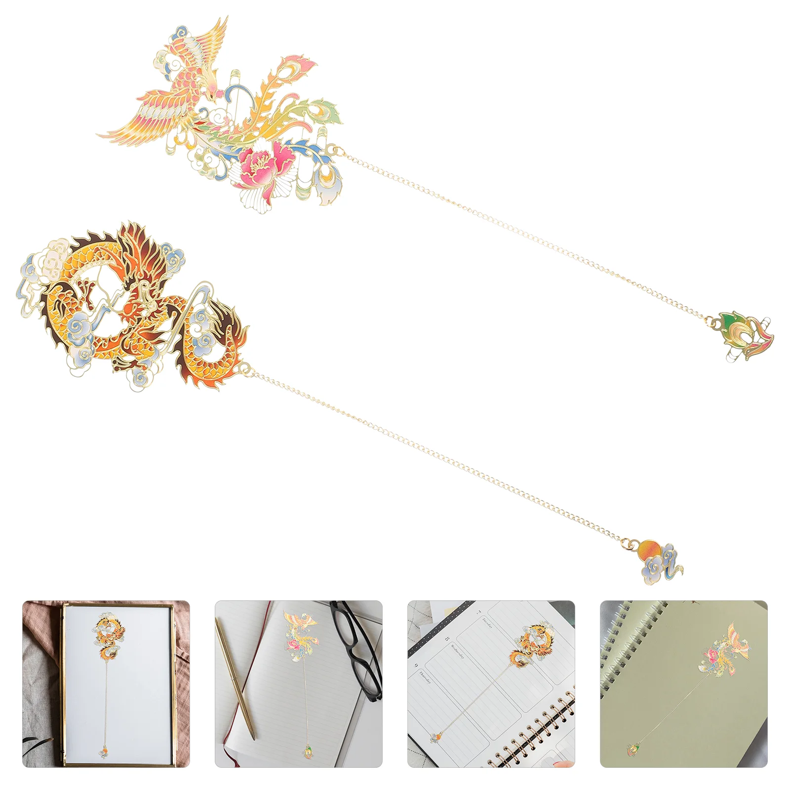 

2 Pcs Bookmark Students Stationery Kids The Gift Bookmarks Exquisite Marker Ancient Chinese Delicate Decorative Reading