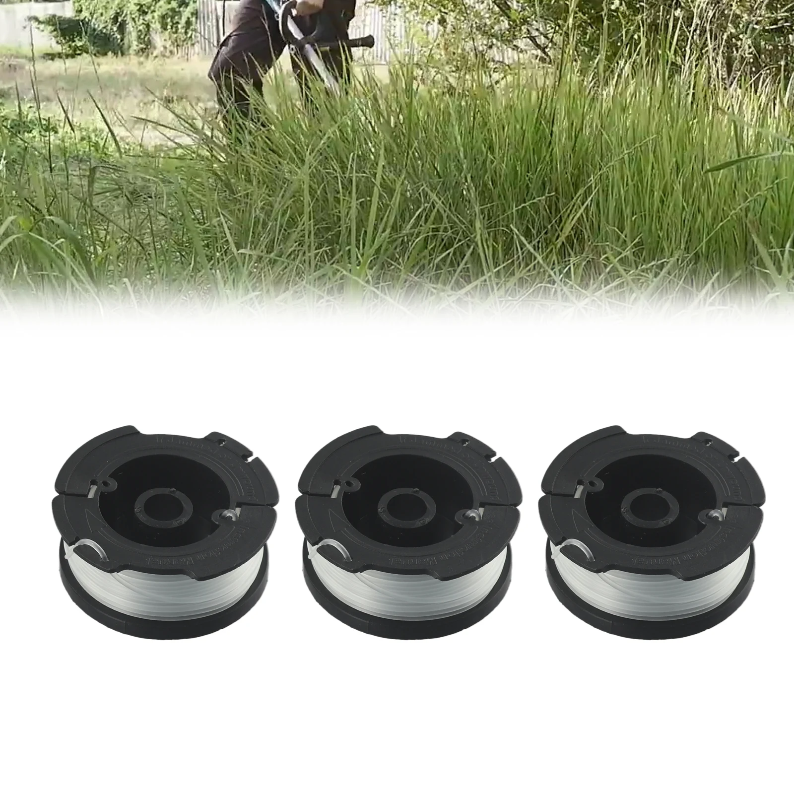 Trimmer Spool Lines Black 3pcs For Black Decker A6481Strimmer Trimmer Spool LineST4525 ST6600 ST7200 Garden Supplies
Trimmer Spool Lines Black 3pcs For Black Decker A6481Strimmer Trimmer Spool LineST4525 ST6600 ST7200 Garden Supplies