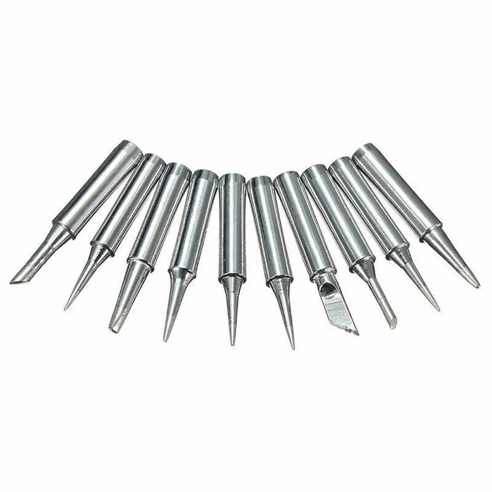 High Quality Practical Soldering Iron Tip 900M-T Silver 10pcs 200°~480° 852D For Quick For Rework Station Micro Soldering
High Quality Practical Soldering Iron Tip 900M-T Silver 10pcs 200°~480° 852D For Quick For Rework Station Micro Soldering